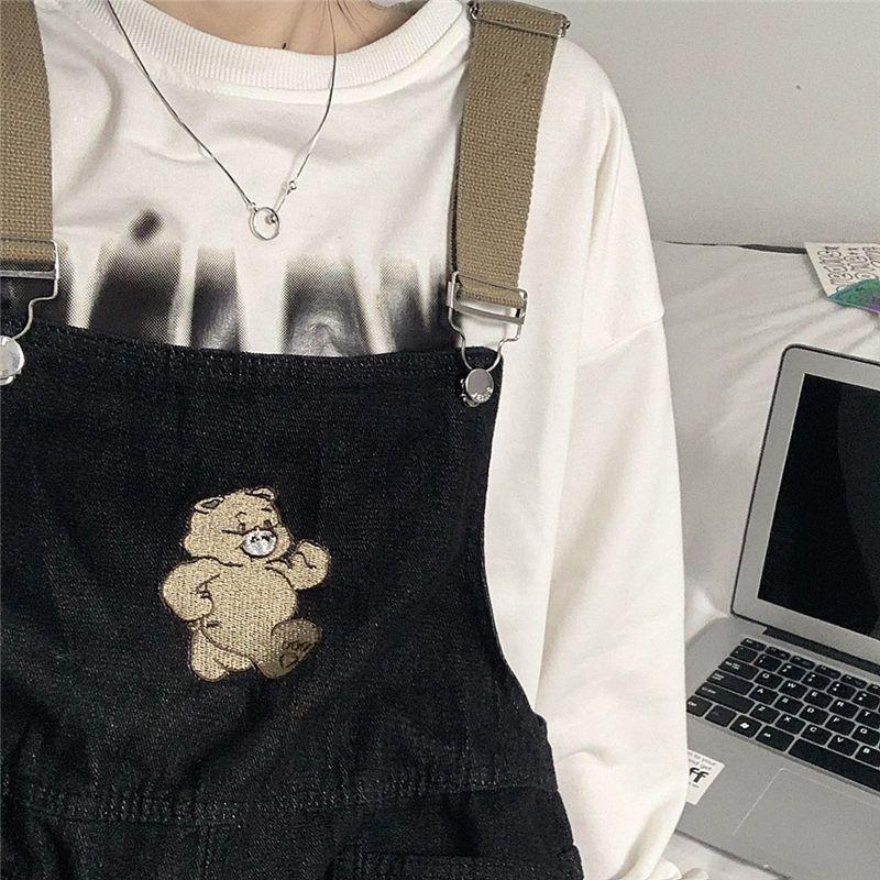 Product Introduction of Quần Yếm Denim, Dành Cho Phụ Nữ, Bộ Sưu Tập Mùa Xuân 2024, Thêu Muối, Dáng Rộng Vừa Vặn, Thiết Kế Dễ Phối Đồ Ống Đứng Và Rộng, Áo Jumpsuit Quần, Quần Thời Trang Ong Women 3