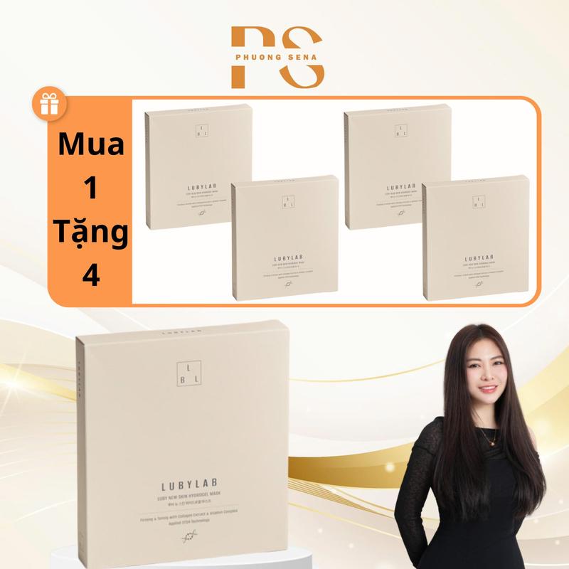 (CFV) (99) ( Mua 1 tặng 4 ) SN1410 - Một Hộp Mặt Nạ Thạch Luby New Skin Hydrogel Mask Filler Collagen 4 Miếng Skincare TẶNG 4 hộp nạ thạch Luby LAB
