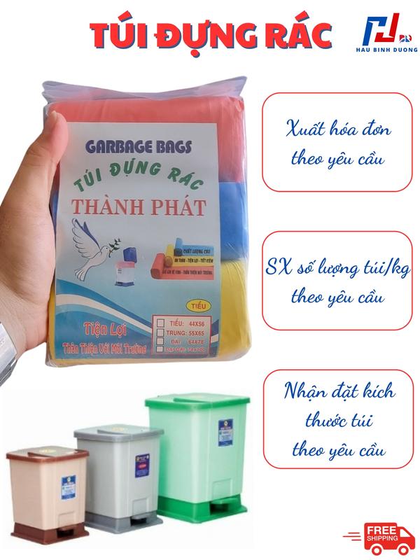 1kg Túi đựng rác tự phân hủy loại tốt, Túi rác sinh học Kitchen 3