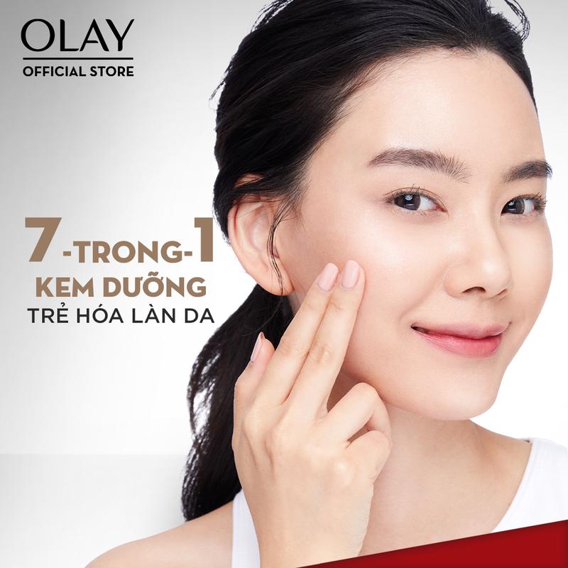 Kem Dưỡng Ẩm Ban Đêm Hỗ Trợ Phục Hồi & Làm Chậm 7 Dấu Hiệu Lão Hóa OLAY TOTAL EFFECTS 50g 2