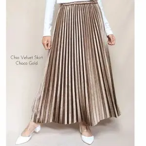 ROK PLISKET VELVET BLUDRU / ROK PLISKET BLUDRU PREMIUM PANJANG
