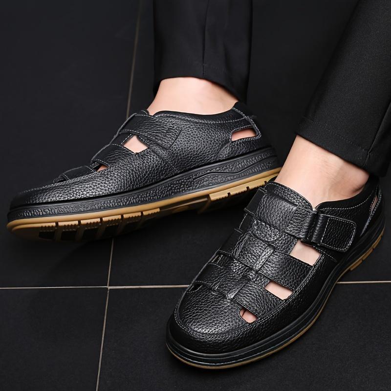 Product Introduction of Men's Premium Leisure Footwear - Breathable & Flexible Closure, Non-Slip Comfortable Sole for Driving, Walking, Business & Daily Use - Elegant Brown men  shoes Boy Flat 33