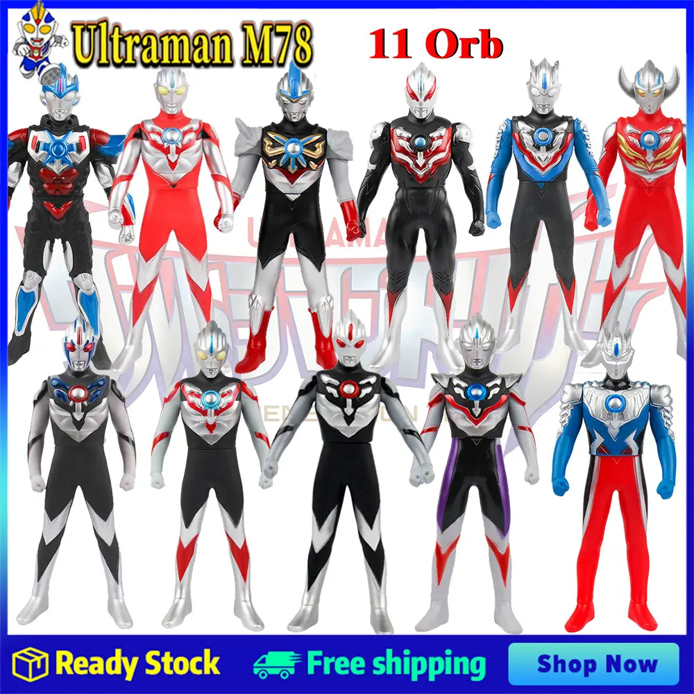 13/23cm Ultraman orb toys Ultraman Toys Model Ultraman Super Hero Rubber Action Figure Doll Collectible Set for Kids Birthday Doll Gift 11 Types