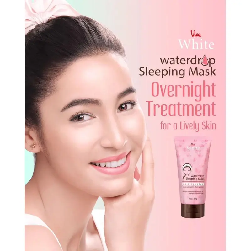 Viva Waterdrop Sleeping Mask | White Water Drop Night | Merah Jingga Official 1