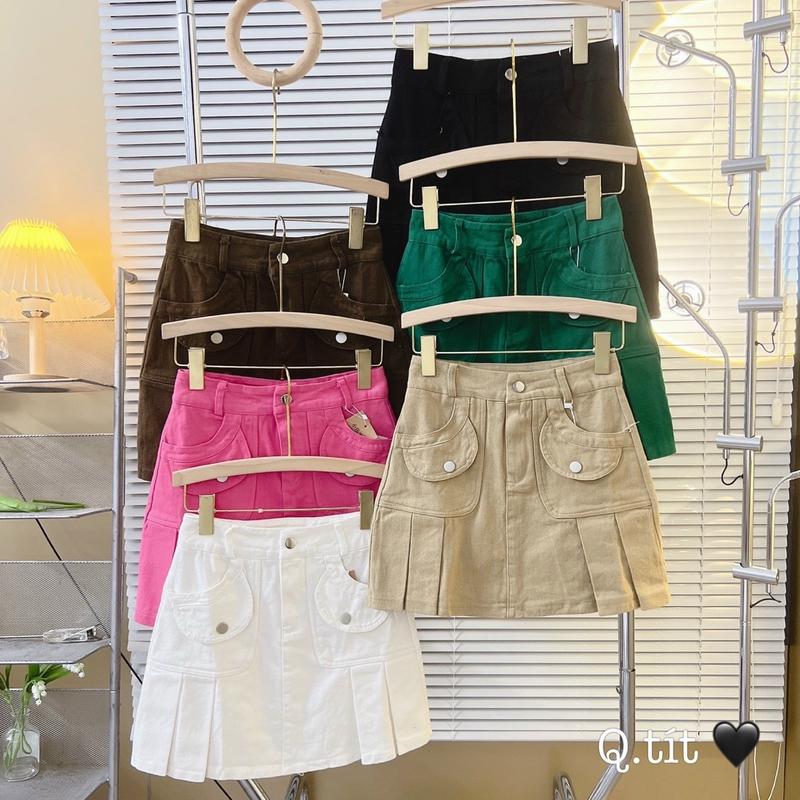 A4 chân váy dáng a chất thô siêu đẹp