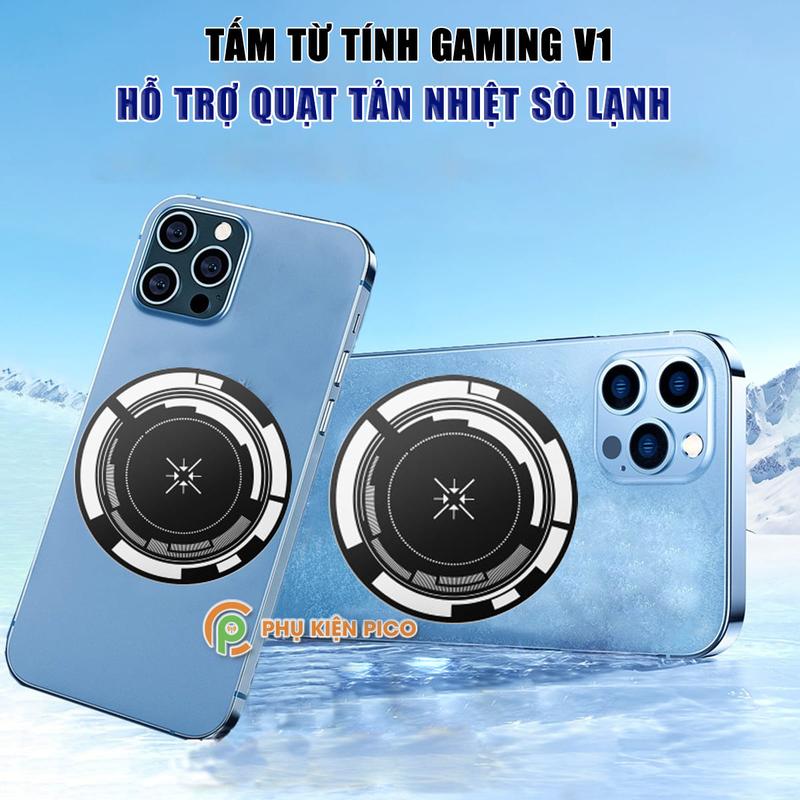 Tấm dán từ tính Gaming V1 dùng cho quạt tản nhiệt sò lạnh từ tính Memo CX07, CX08, X76, FS03, AL19, SL25 Chống Sốc Titan