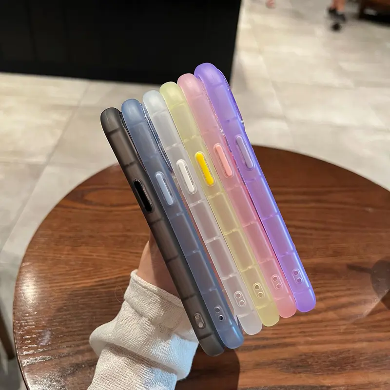Clear Wave Design Phone Case, Silicone Shock-proof Phone Cases For iPhone Series, Cute Fashion Phone Protective Case For Women Girls, Phone Accessories 7
