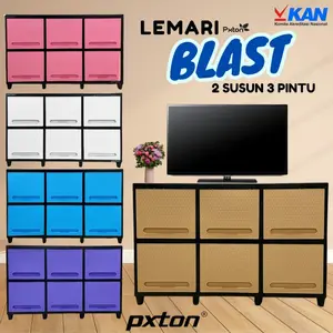 PXTON - LEMARI PLASTIK BLAST 2 SUSUN MEJA TV MINIMALIS / RAK PAKAIAN / Lemari pakaian plastik / Rak baju / rak pakaian / LEMARI PAKAIAN / Lemari plastik / lemari susun / RAK TV plastik