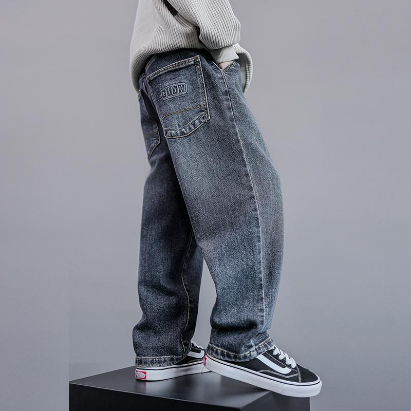 20-60kg Quần Jean đơn giản mà cá tính thời trang phong cách Hàn Quốc dành cho bé trai quần dsq