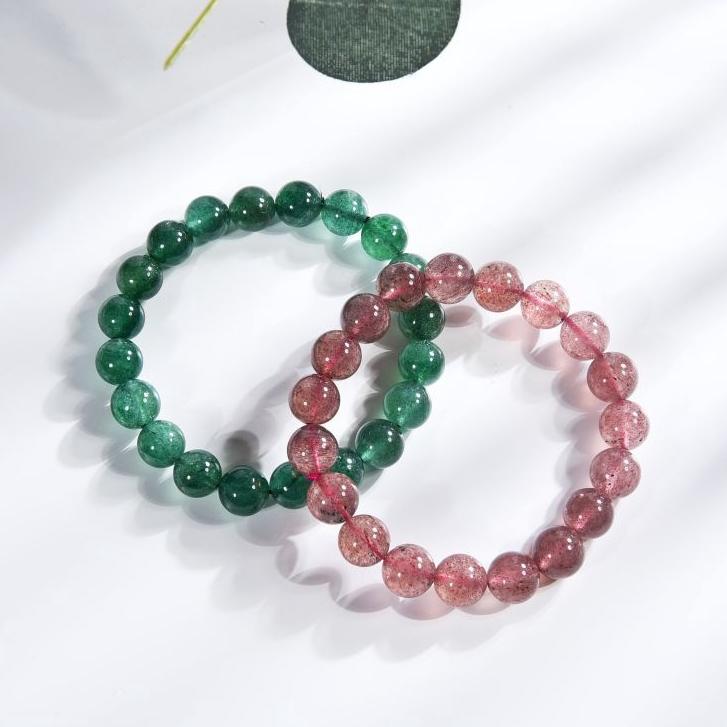 Vòng Tay Thạch Anh Dâu Tây, Vòng Tay Nữ, Hạt Pha Lê, Vòng Tay Cặp Đôi, Vòng Tay Tình Yêu Năng Lượng, Vòng Tay Hạt Đá Phong Thủy Tự Nhiên, Vòng Tay Vô Cực, Thích Hợp Cho Cặp Đôi, Có Giấy Chứng Nhận, Năm 2024 1
