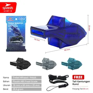 SPEEDS Peluit Wasit Pluit Treble Whistle Olahraga Periwitan Sport Alat Outdoor Referee Judge 120db Lanyard Gantungan Tali Peraturan  007-18