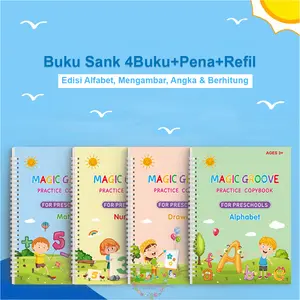 Edukasi Anak Sank Magic Bisa Hilang Tanpa diHapus + Gratis Pena 4pcs Belajar Buku