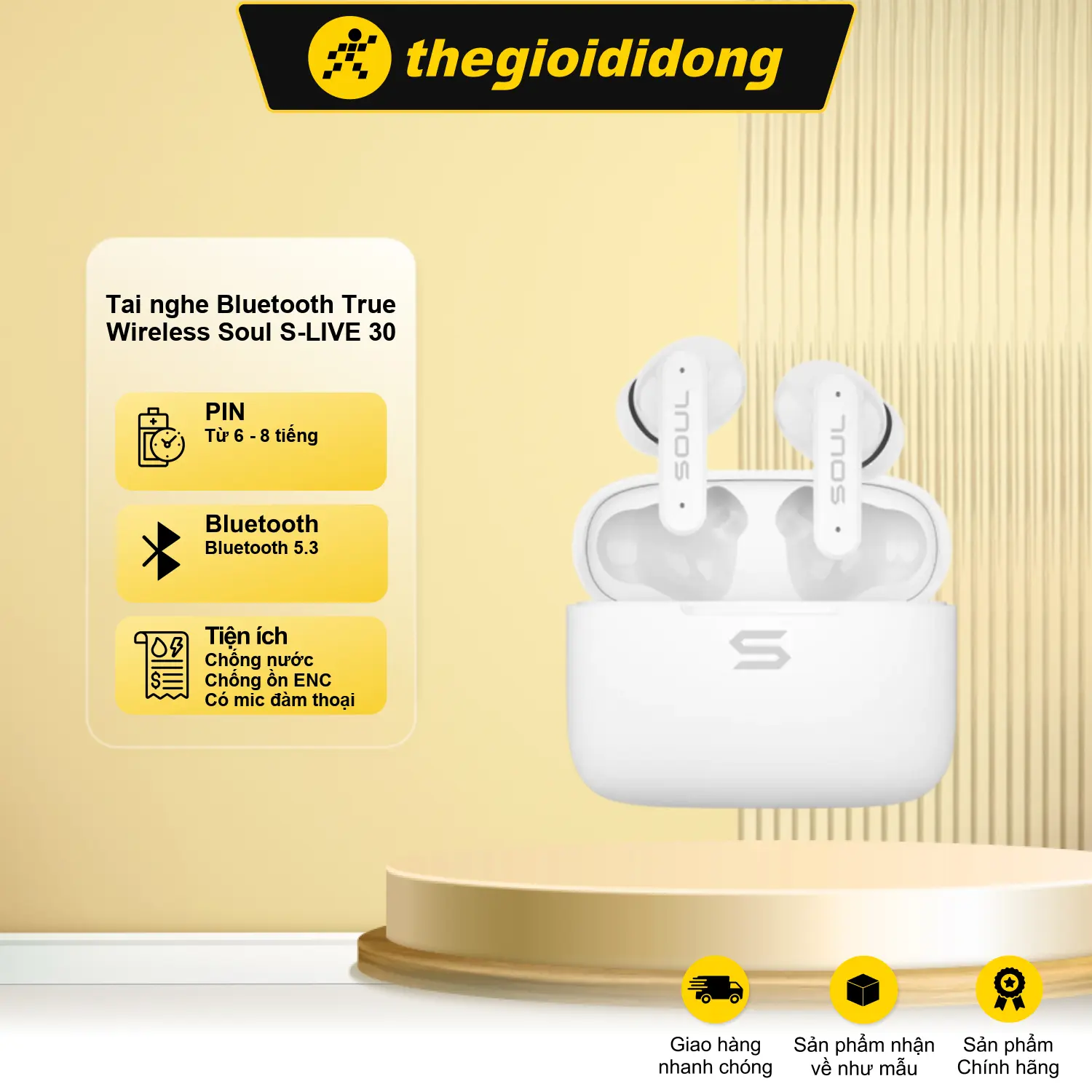 Tai nghe Bluetooth TWS SOUL S-LIVE 30