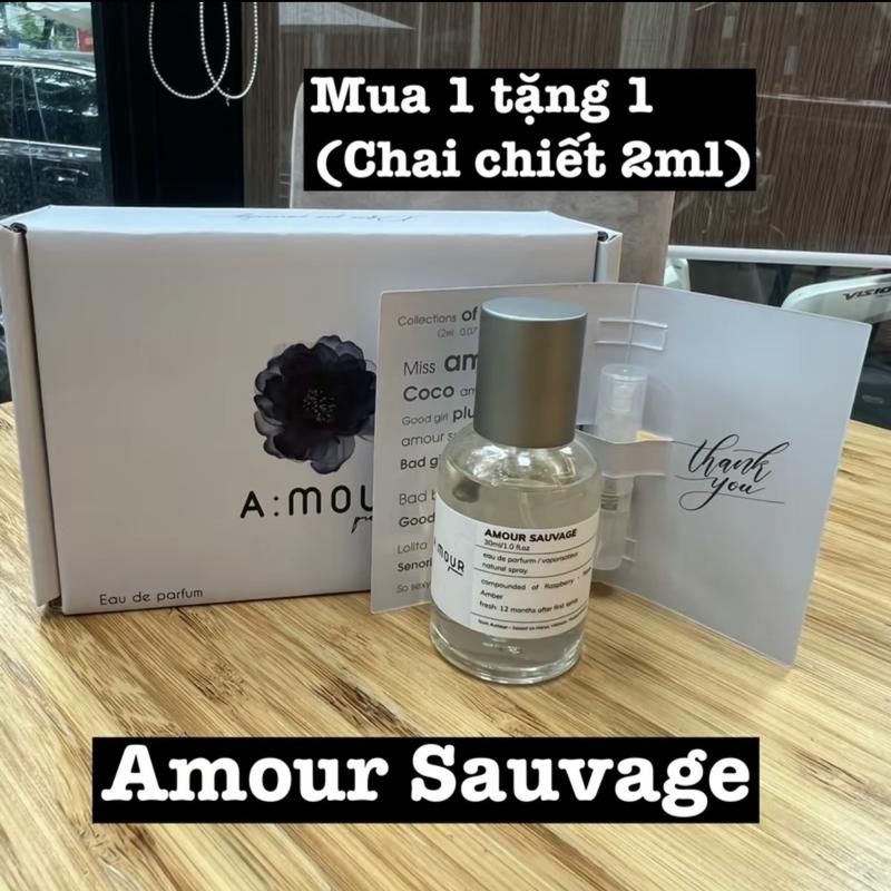   Mua 1 tặng 1 - Mua 2 Tặng 4  Nước Hoa Nam Nữ Amour 30ml Premium Nguyên Liệu Nhập Pháp Hương Thơm Thanh Mát Lịch Lãm Điềm Tĩnh 30ml - Dạng Xịt Cosmetic Perfume Xịt Thơm 