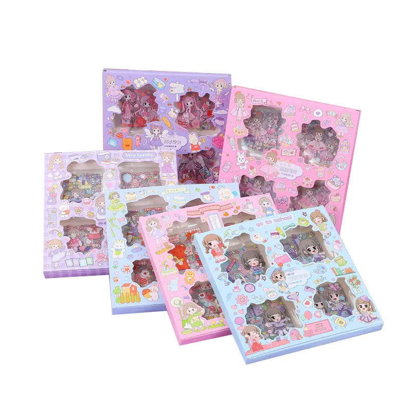 Nhãn Dán Hoạt Hình, Họa Tiết PET, Sổ Lưu Niệm, Dễ Thương, 20 Cái, Tự Làm, Phong Cách Kawaii, Đồ Trang Trí, Đồ Dùng Văn Phòng Phẩm 8