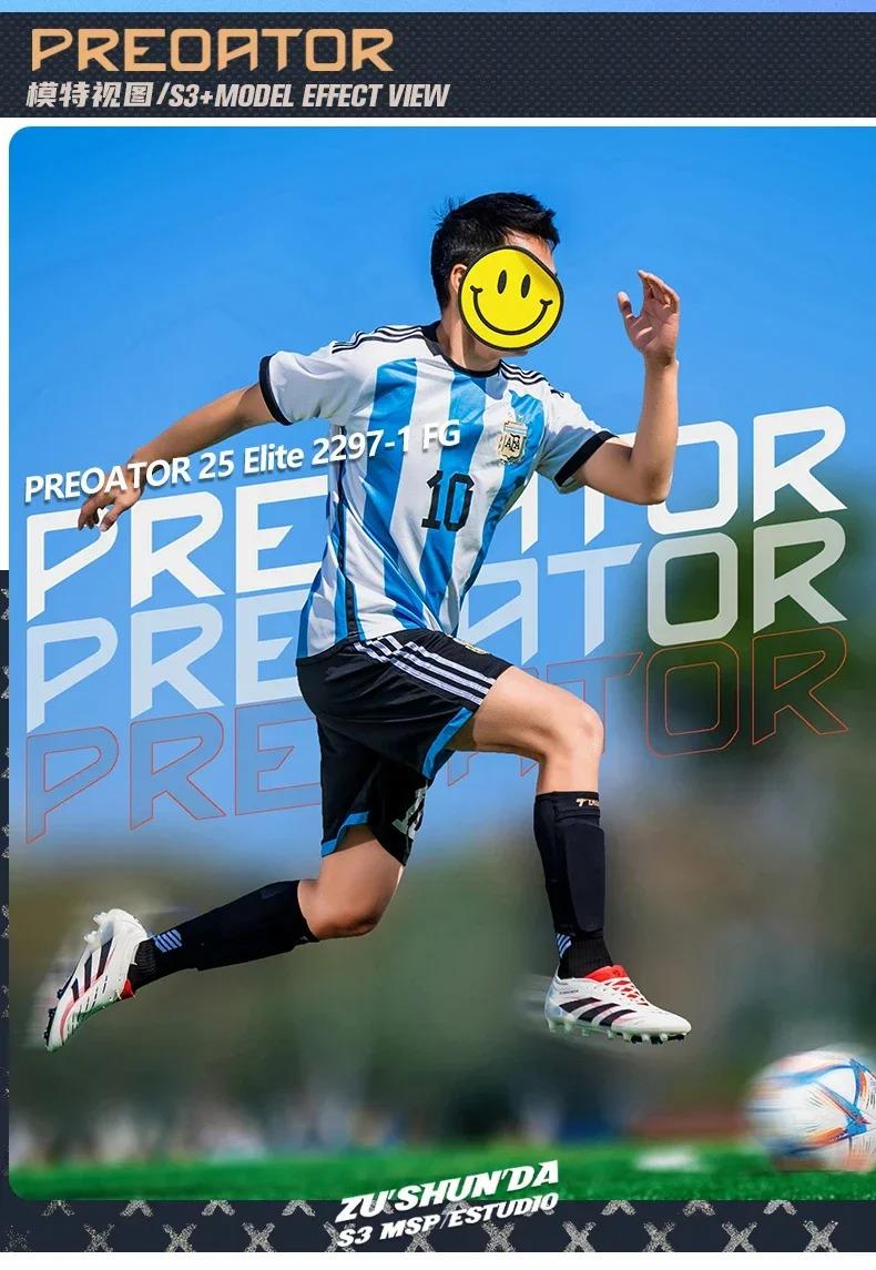 Product Introduction of Indoor Men Football Shoes Fast Society Cleats Soccer Shoes TF/FG Grass Training Football Field Boots Outdoor Sneaker Non Slip 9