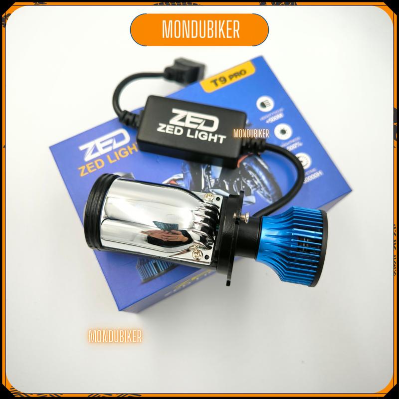 [Bản Mới 2025] Đèn Pha LED Bi Cầu ZEDLIGHT - T9 PRO 45W 6000K 12 24V ĐiệnBình Lắp Xe Máy, Oto