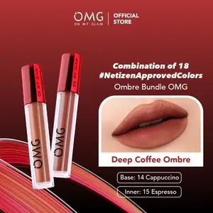 [BEST SELLER] OMG OH MY GLAM Mattelast Lip Cream Deep Coffee Ombre