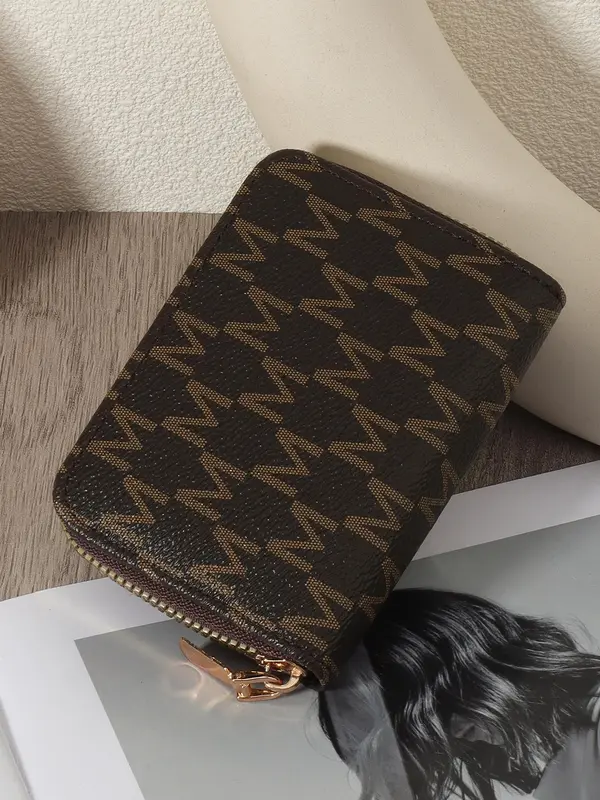 Fashion Letter Pattern Pu Leather Zipper Wallet, Simple Casual Multi-card Card Holder for Women, Casual Trendy Versatile High-quality Wallet for Daily Use 3