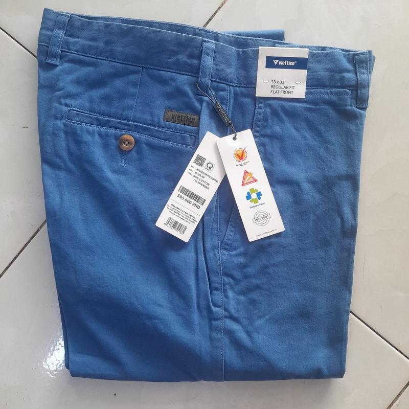 Product Introduction of Quần kaki dài việt Tiến fom regular và regular fit  chất liệu cotton và sợi tổng hợp  lẻ size nhiều màu 8