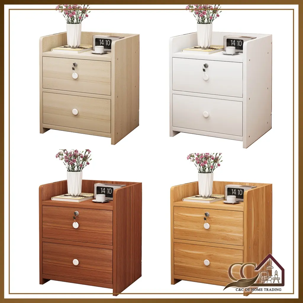 Modern Bed Side Table With Locker Cabinet Coffee Tea Table Apartment Balcony Table Rak Bilik Tidur Meja Sisi Furniture