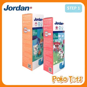 Jordan Oral Care Kids Toothpaste Step 1 75gr Pasta Gigi Anak Usia 0-5 Tahun