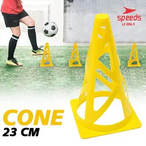 SPEEDS Cone Kerucut Marker Latihan Olahraga Futsal Skate Cones Sepak Bola, Basket, Futsal 23Cm 006-5