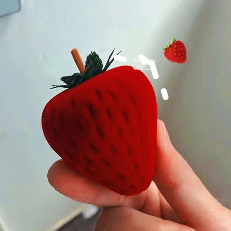 Strawberry ring box jewelry box earring necklace packaging box 5