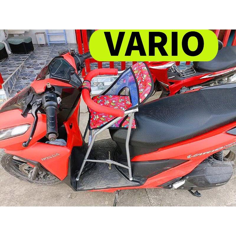 Ghế ngồi xe VARIO cho bé, ghế ga xếp sắt sơn tĩnh điện gấp gọn, ghế đi xe máy VARIO, ghế xe máy tay ga - Phụ Tùng, Phụ Kiện
