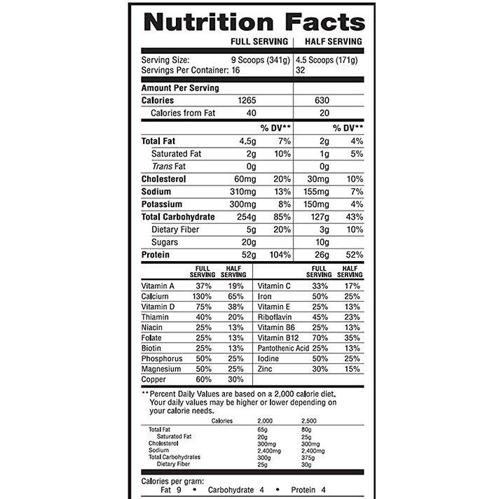 Labrada Muscle Mass Gainer Gói 1kg - Thực Phẩm Bổ Sung Thể hình 1