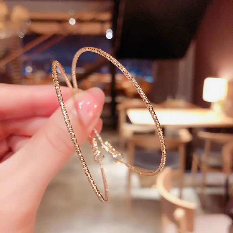 Fashion All-Match Big round Ring Earrings Earrings Personalized and Exaggerated Earrings