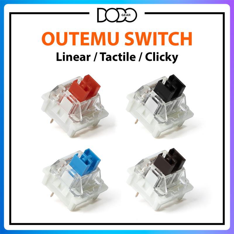 Switch Outemu Red Brown Blue Black 3 PIN Linear Tactile Clicky công tắc bàn phím Switch Outemu DoDo Gear