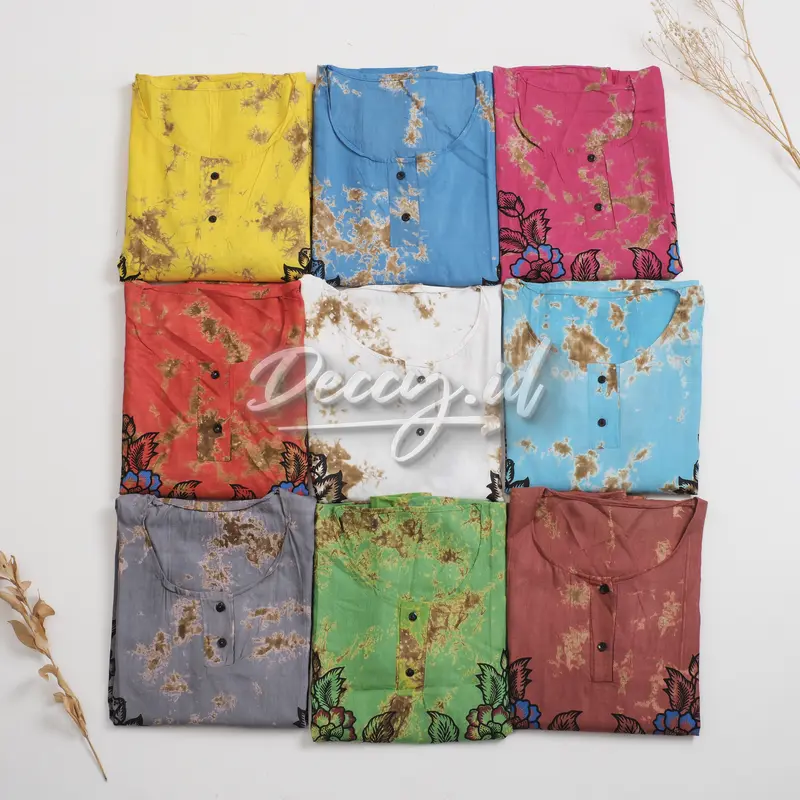 Deccy.id - daster barong bali motif bunga Panjang Wanita Rayon 1