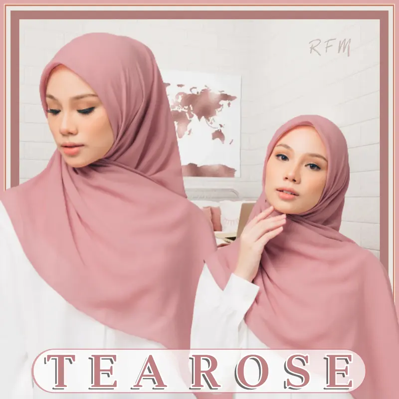 Bella Square Premium 1  Rfm Hijab PollyCotton Kerudung Muslim Lembut Nyaman Segi Empat Polycotton 4