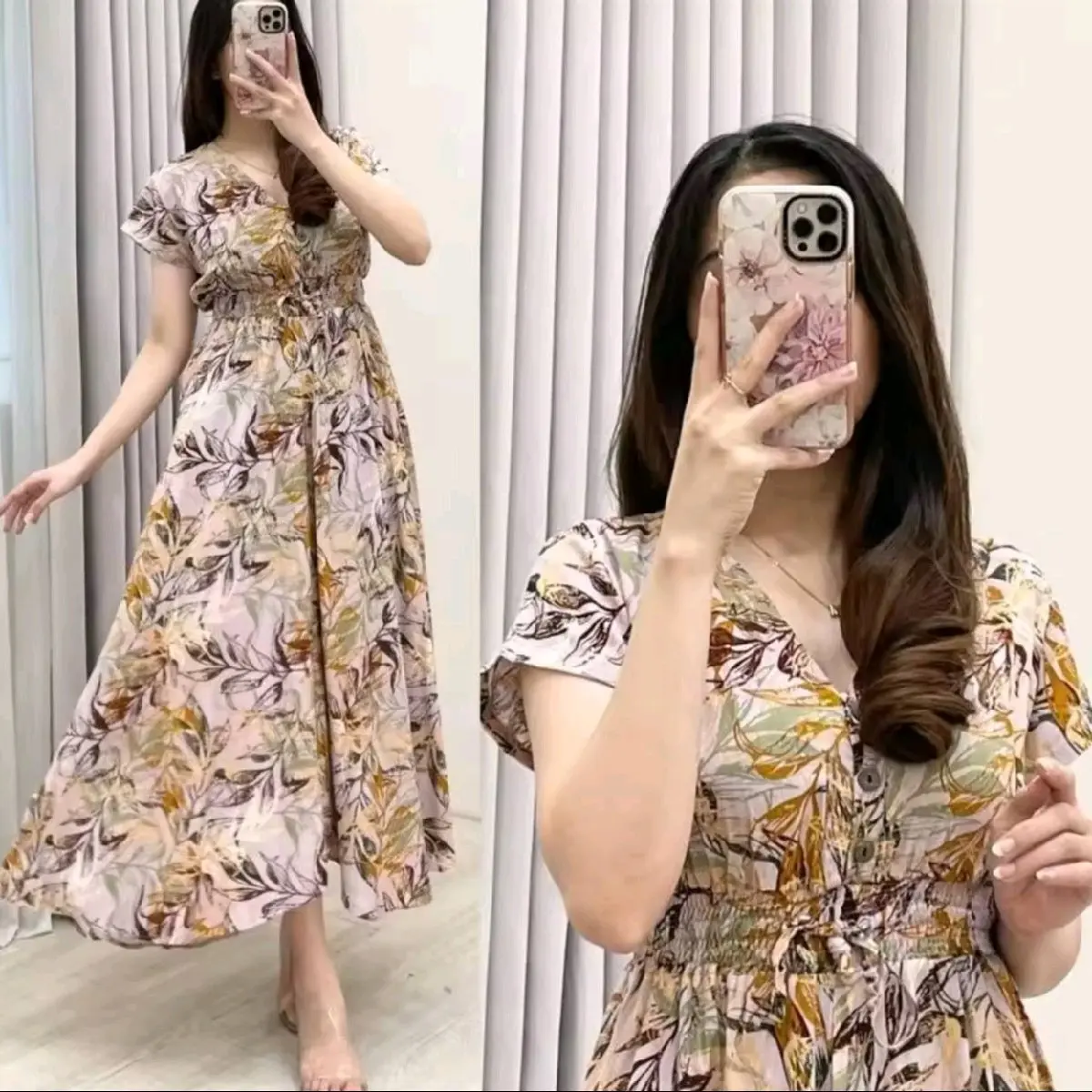 dress Belle premium Bunga
