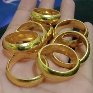 Cincin Belah Rotan Golden, 20gr, 10gr, 5 gr Replika Emas, cocok untuk cincin tunangan, kondangan, Cincin Couple, bisa untuk pria dan wanita