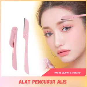 [Skistore] Alat Pencukur Alis Lipat Pisau Cukur Wajah Simple dan Flexibel