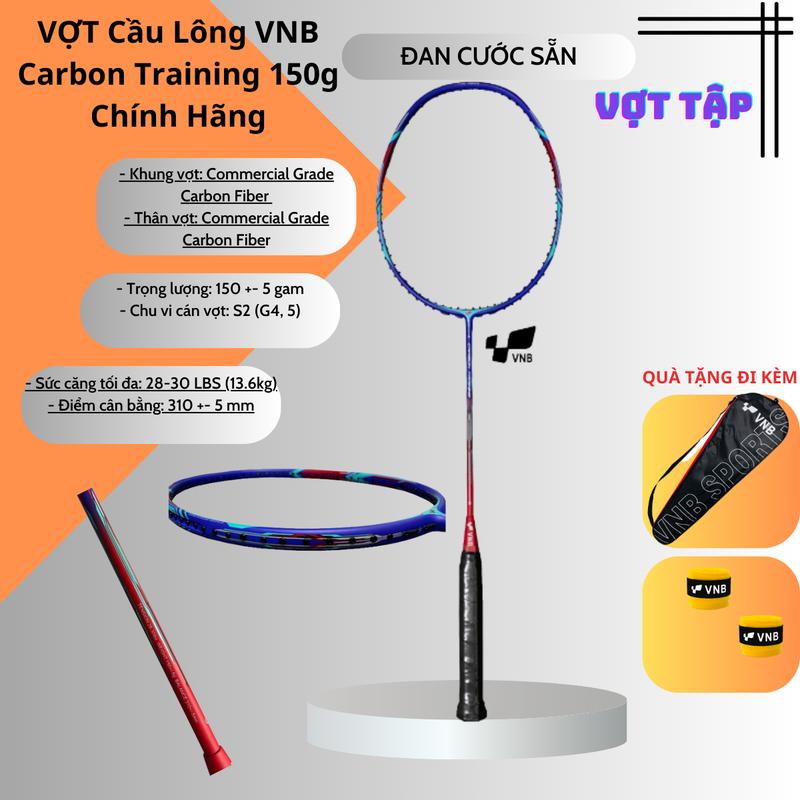 Vợt Cầu Lông VNB Carbon Training 150g Chính Hãng