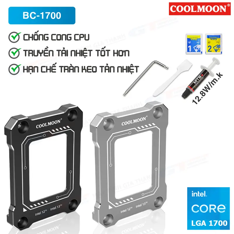 Khung Chống Cong CPU Intel BC-1700 Coolmoon Hỗ Trợ Gen 12th - 13th LGA 1700 0