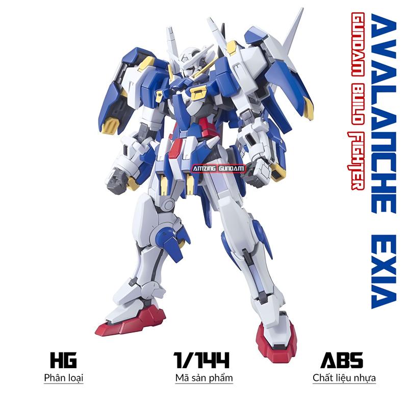 Mô hình HG Gundam Avalanche Exia, 1/144 Gunpla, Mô hình nhựa, đồ chơi sưu tầm xếp hình