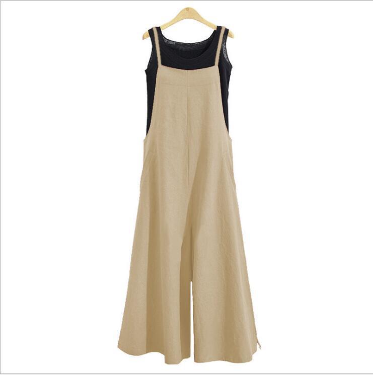 Product Introduction of 2024 new beautiful women's loose jumpsuit, casual jumpsuit Overalls Lady Basic Fitted Minimalist Sleeveless Womenswear Lingerie Comfort 13