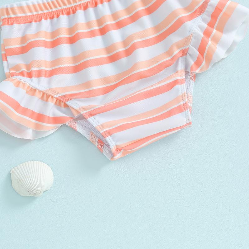 Product Introduction of Toddler Girls Three Piece Swimsuits Fly Sleeve Bikini Set Beachwear Summer Bathing Suits,Cute,Soft,Comfortable,Fitted,High-quality,Fashion,Elastic,Daily Wear,6-24 Months,2-3 Years 46