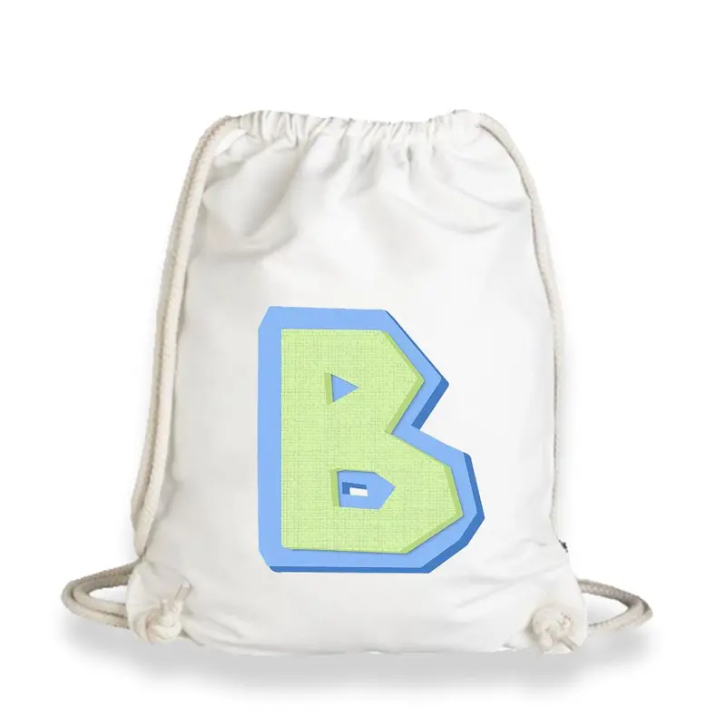 Tas Serut Premium ABCD - Drawstring Bag Kanvas Putih Tebal 30x40 | Thirtystore.id 5