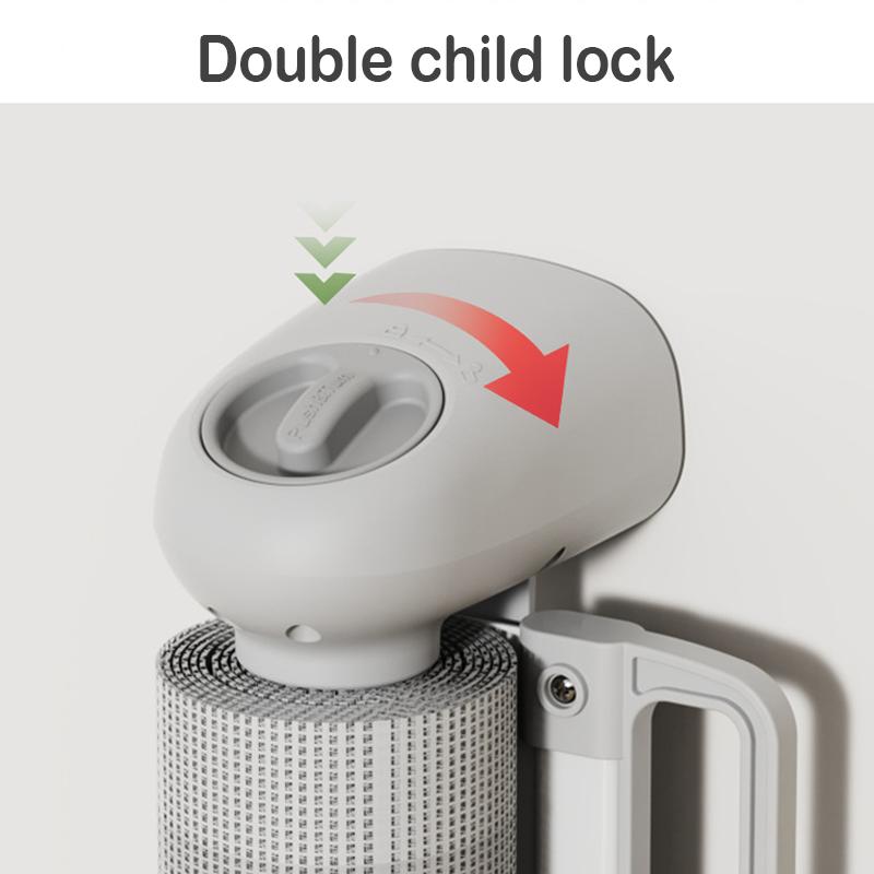 Product Introduction of SG No Drill Retractable Baby Safety Gate with Lock / Universal Adjustable Width Pets Gate 3