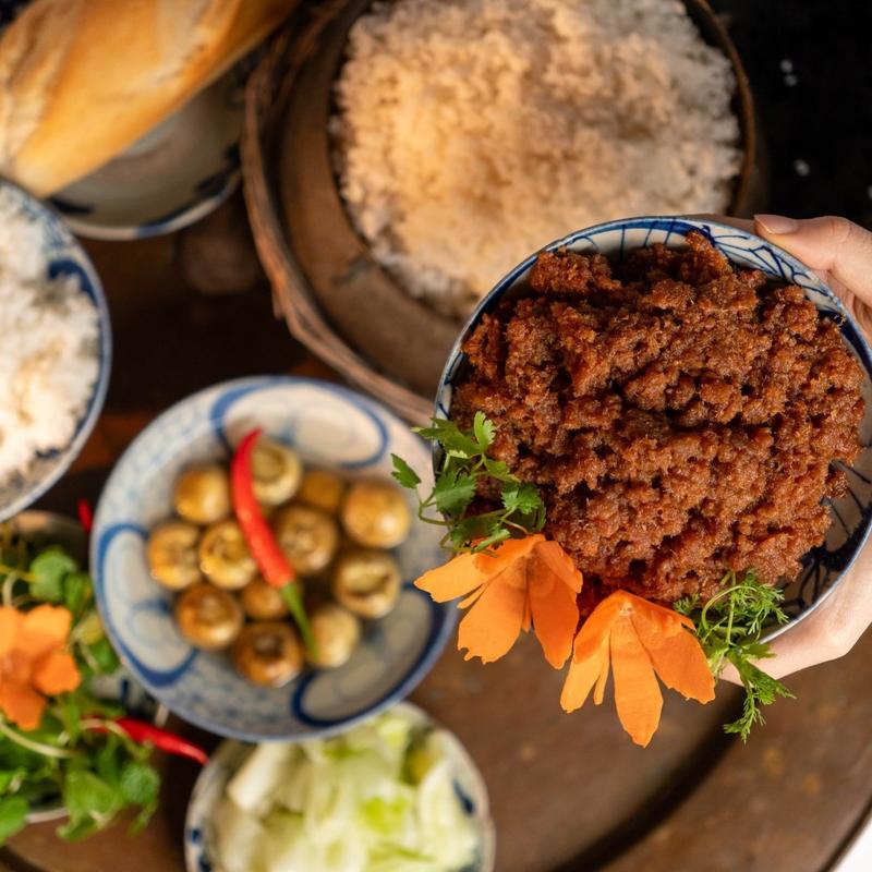 THỊT CHƯNG MẮM TÉP BA DUY 5