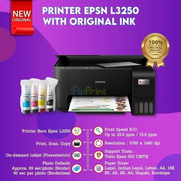 Epson EcoTank L3256 WiFi All-In-One Ink Tank Printer (Print-Scan-Copy) 2