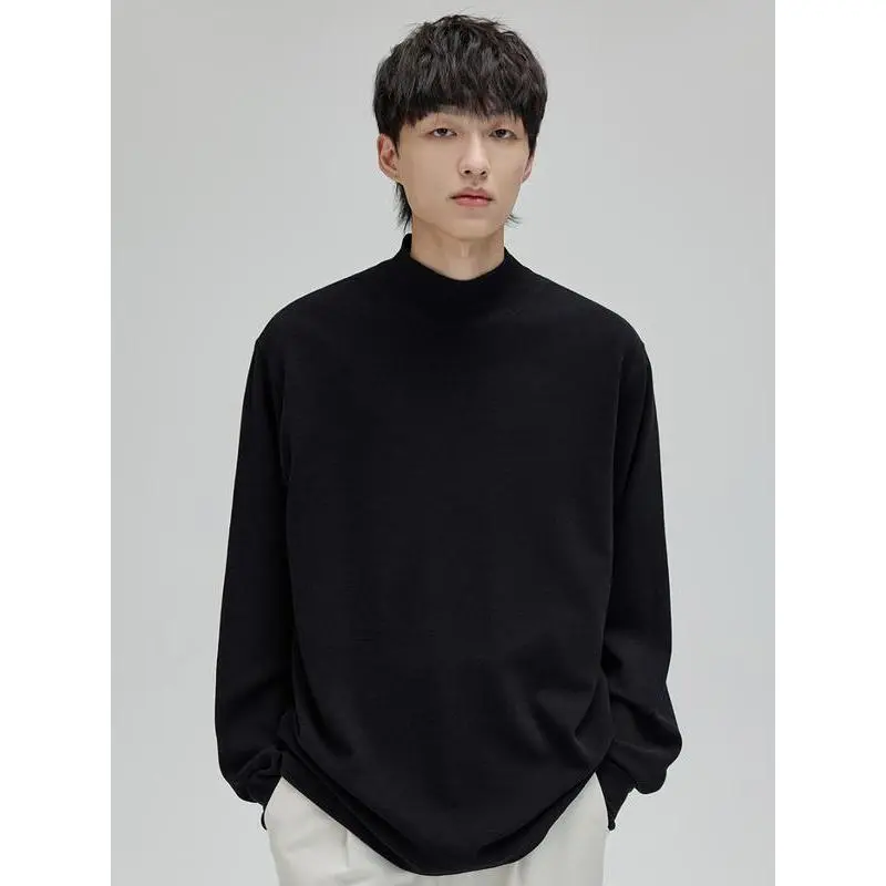 Áo Thun Giữ Nhiệt Nam WEERE Co Giãn Mềm Mại Cổ Cao 5 Phân Dài Tay Cao Cấp Thoải mái Giữ Ấm Tốt  Menswear Quần