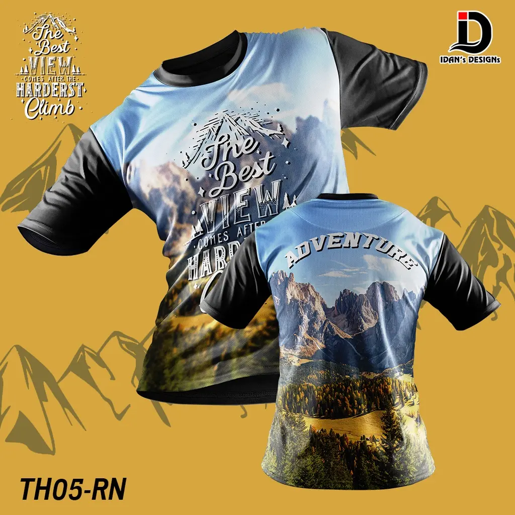 [Ready Stock] T-shirt Hiking (Round Neck, Short Sleeves & Muslima)