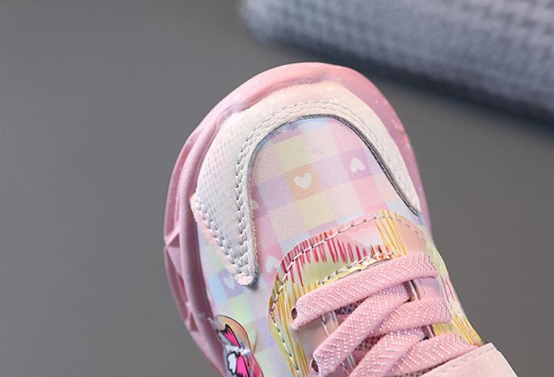 Product Introduction of with Light Girls' Shoes Spring and Autumn New Light Pumps Leather Fashionable Children's Sneakers Toddler Children Teens Princess Shoes 14