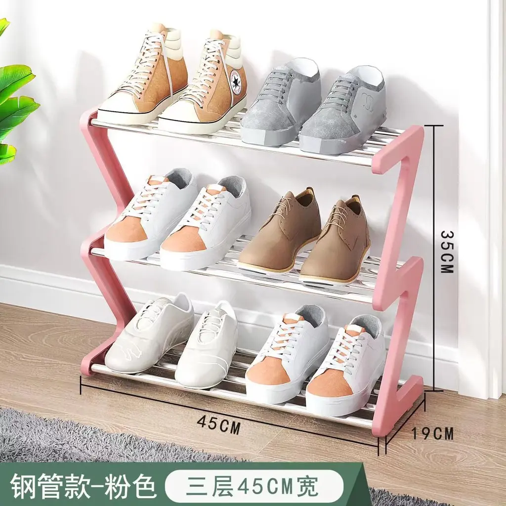 RAK SEPATU ZIGZAG 4 SUSUN / 3 SUSUN RAK SEPATU SERBAGUNA / Z SHAPE SHOE RACK BERKUALITAS
